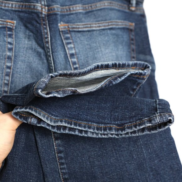 Gap Mens Straight Leg Jeans Dark Denim Low Stretch Casual Classic Preppy - Picture 10 of 11